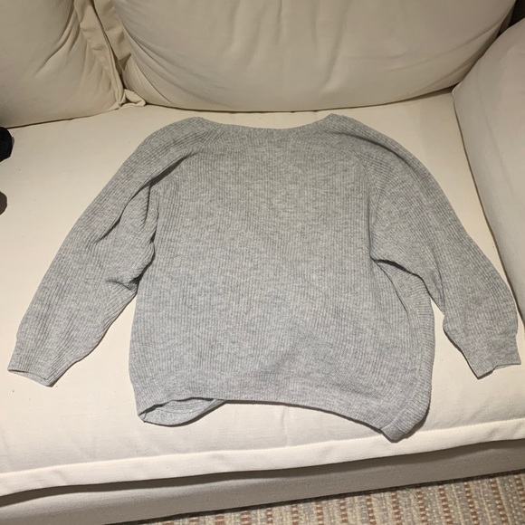 ba&sh Gray Open-Back Sweater - Picture 6 of 8